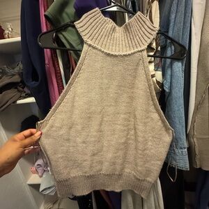 Zara Light Beige Knit Top